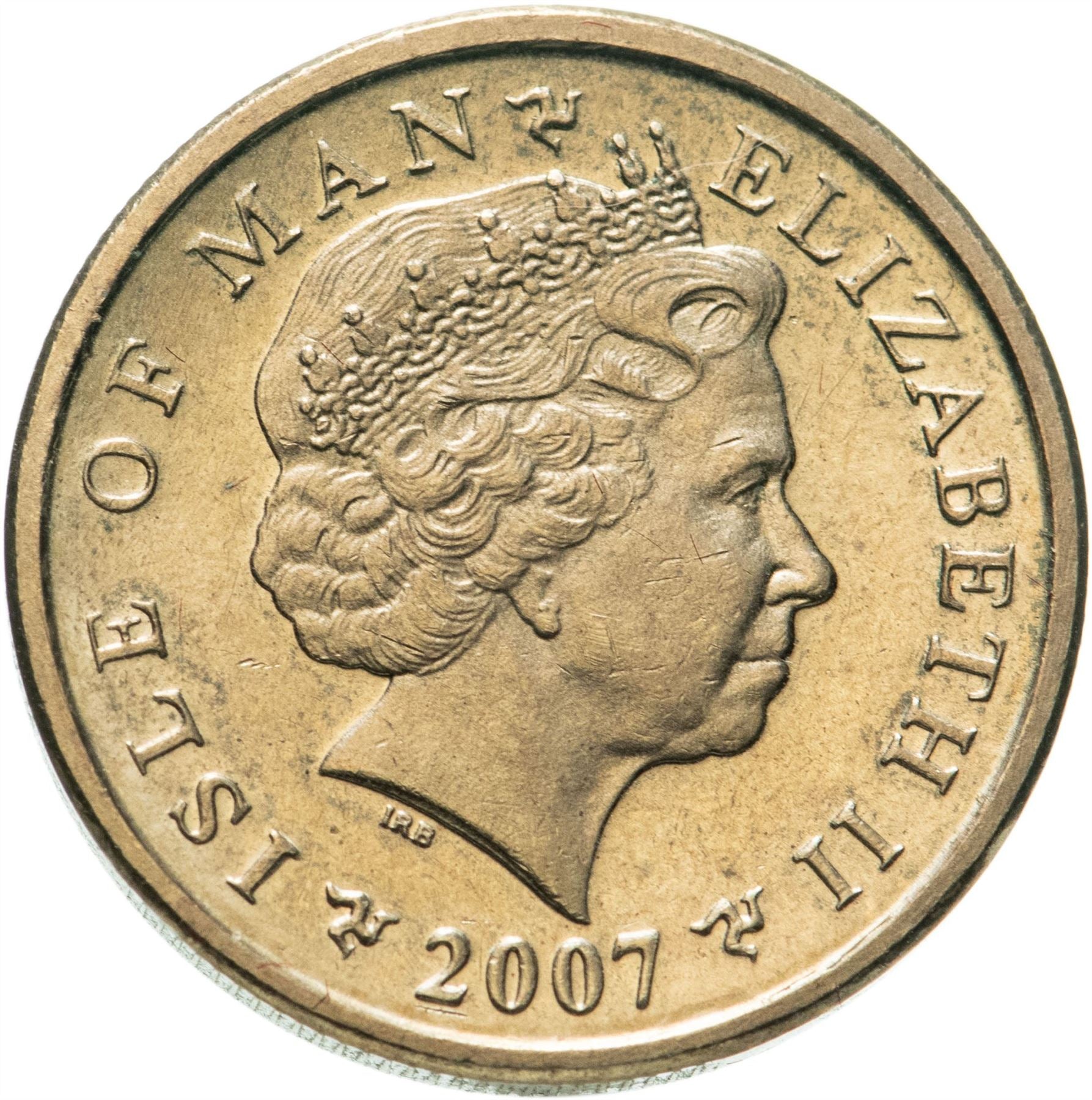 Isle of Man Coin Man 1 Pound | Queen Elizabeth II | Tynwald Hill | St John Chapel | KM1259 | 2004 - 2016