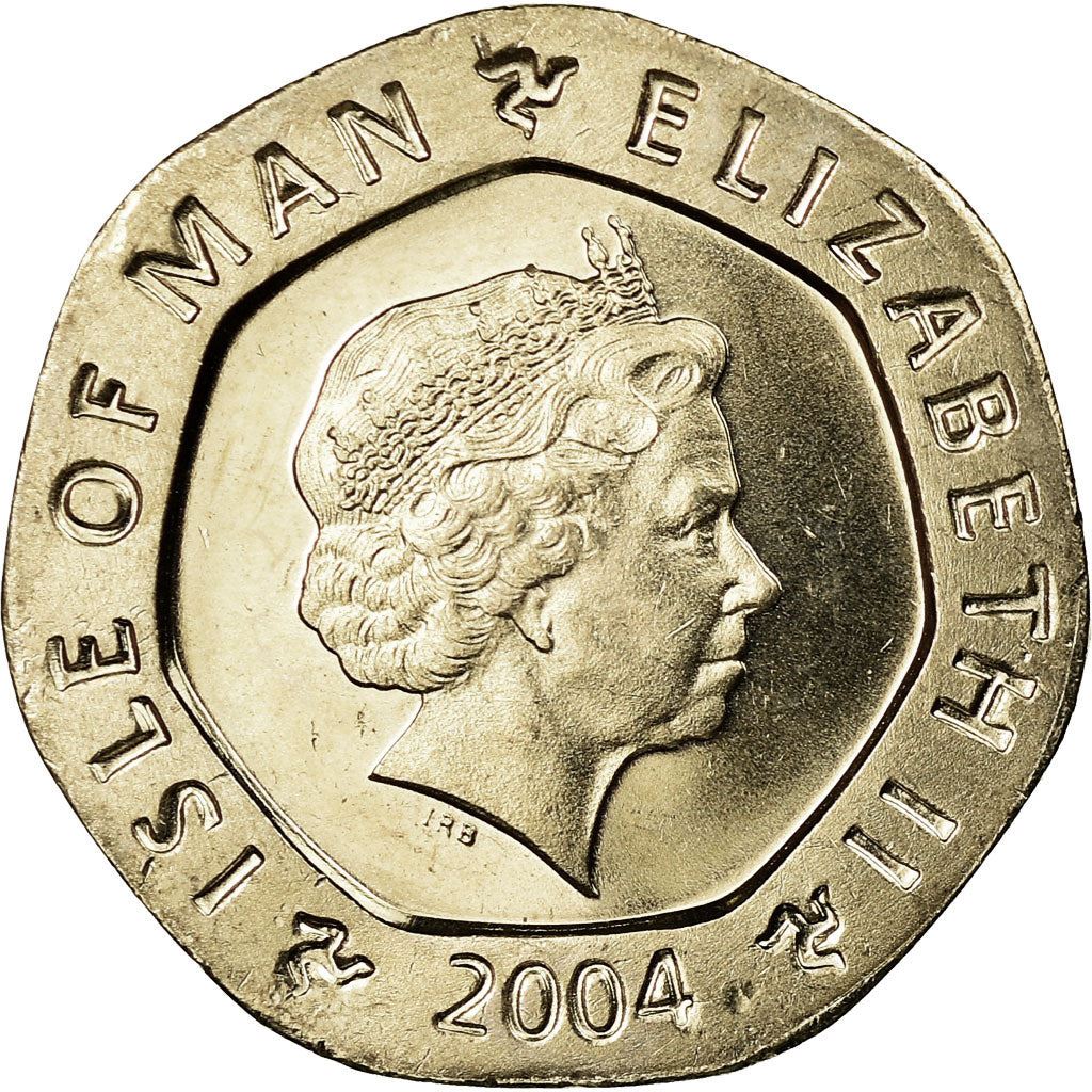 Isle of Man Coin Man 20 Pence | Queen Elizabeth II | Clock | KM1257 | 2004 - 2016