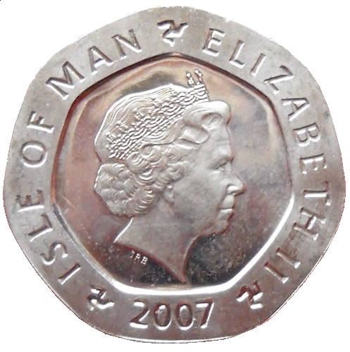 Isle of Man Coin Man 20 Pence | Queen Elizabeth II | Clock | KM1257 | 2004 - 2016