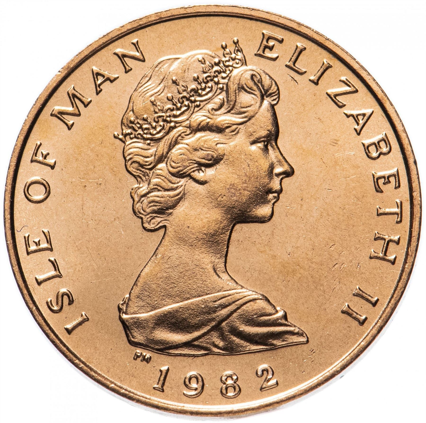 Isle of Man Coin Manx 1 Penny | Queen Elizabeth II | Manx Cat | KM59 | 1980 - 1983