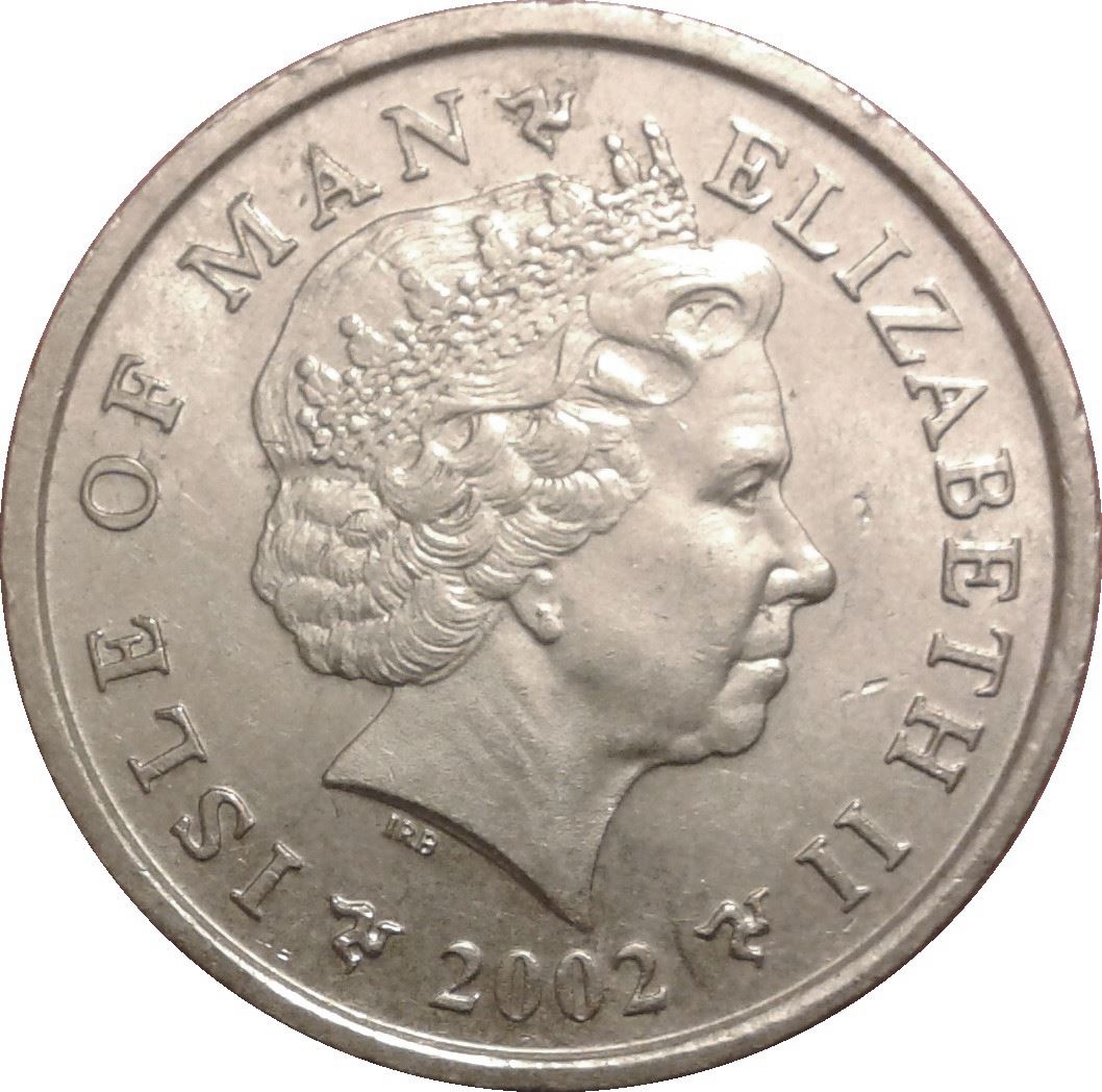 Isle of Man Coin Manx 10 Pence | Queen Elizabeth II | Cathedral Ruins | KM1039 | 2000 - 2003