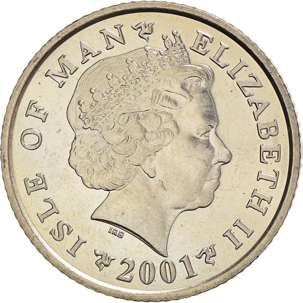 Isle of Man Coin Manx 10 Pence | Queen Elizabeth II | Cathedral Ruins | KM1039 | 2000 - 2003