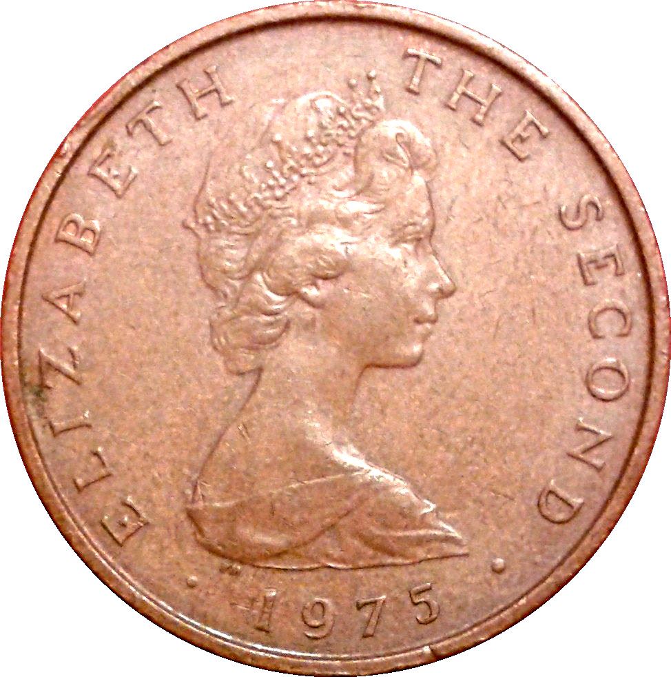 Isle of Man Coin Manx 2 New Pence | Queen Elizabeth II | Falcon | KM21 | 1971 - 1975