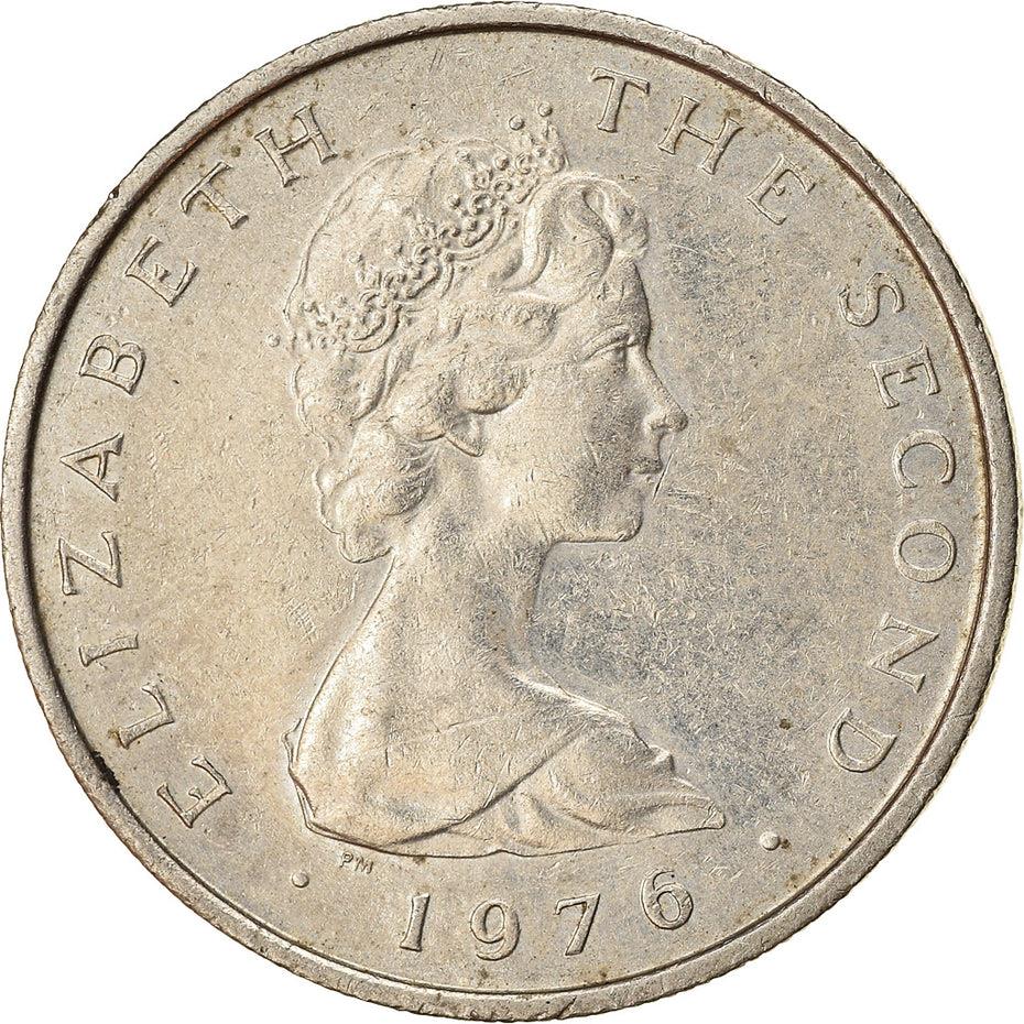 Isle of Man Coin Manx 5 Pence | Queen Elizabeth II | Laxey Wheel | Lady Isabella | KM35 | 1976 - 1979