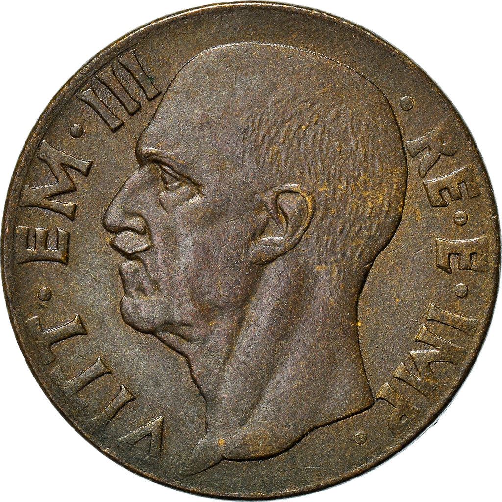 Italy Coin 10 Centesimi - Vittorio Emanuele III | Quadriga | Fasces | Axe | KM74a | 1939 - 1943