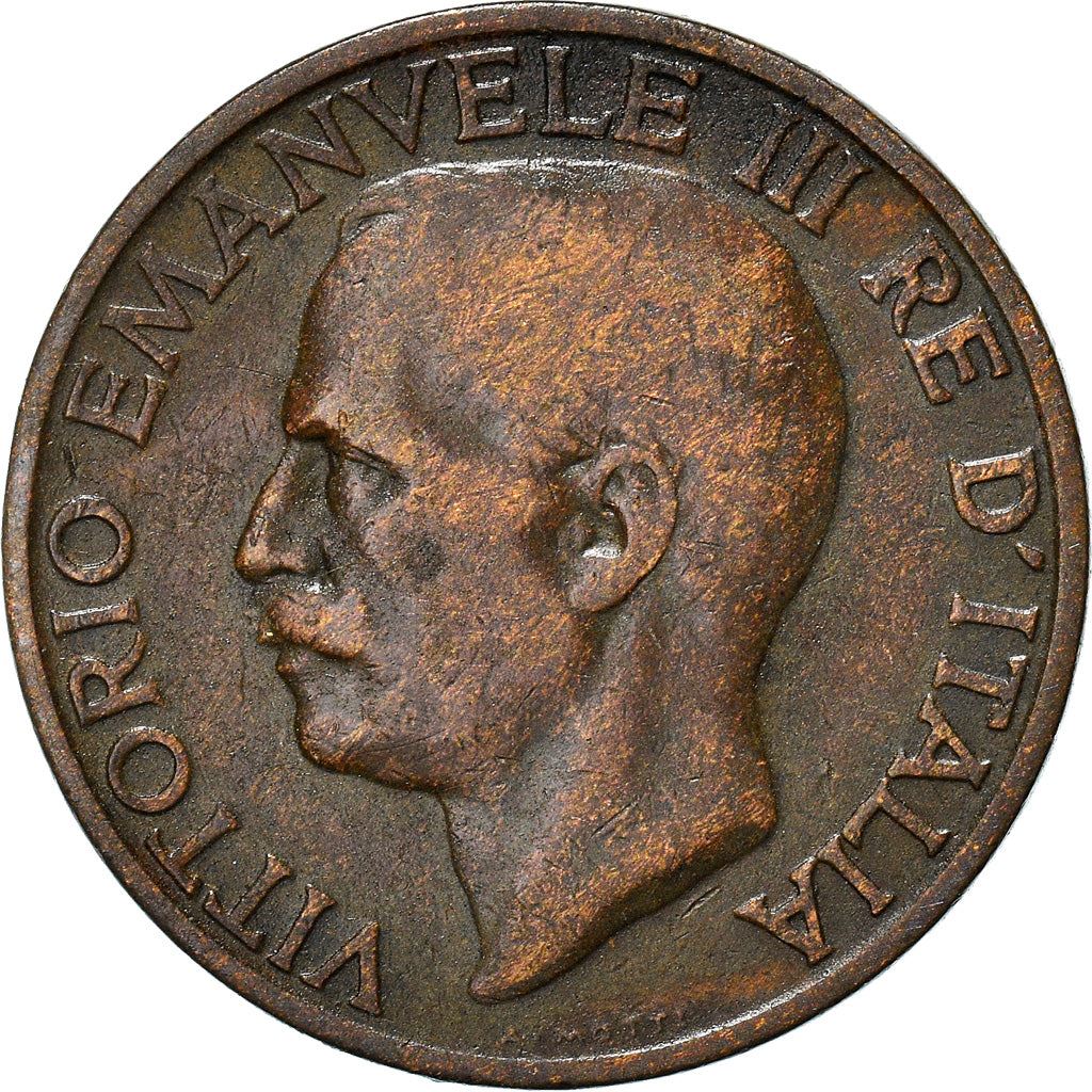 Italy Coin 10 Centesimi - Vittorio Emanuele III | honeybee | Flower | KM60 | 1919 - 1937