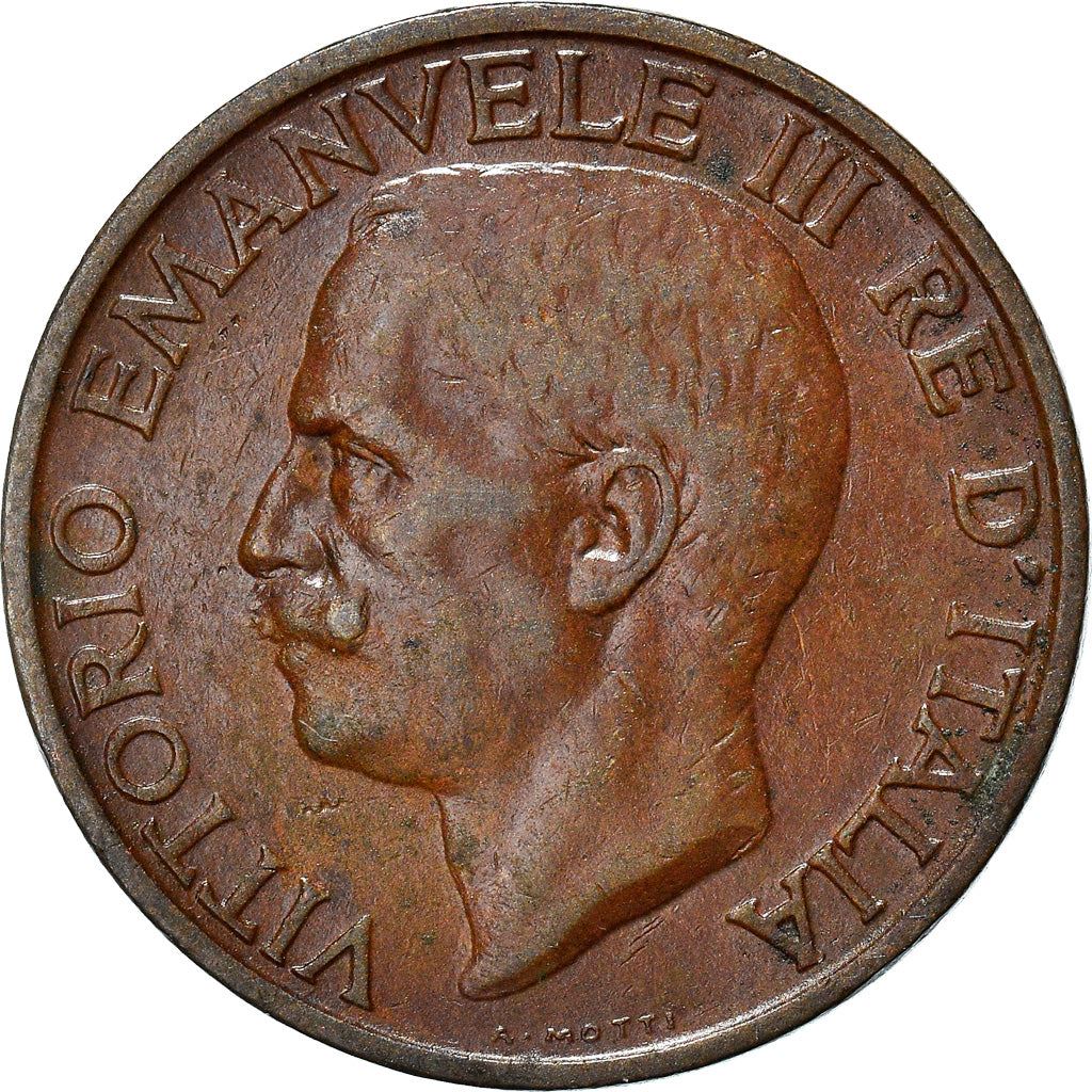 Italy Coin 10 Centesimi - Vittorio Emanuele III | honeybee | Flower | KM60 | 1919 - 1937