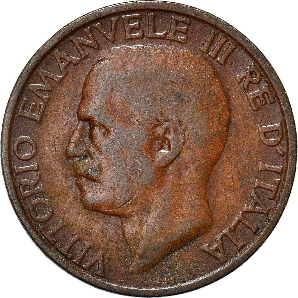 Italy Coin 10 Centesimi - Vittorio Emanuele III | honeybee | Flower | KM60 | 1919 - 1937