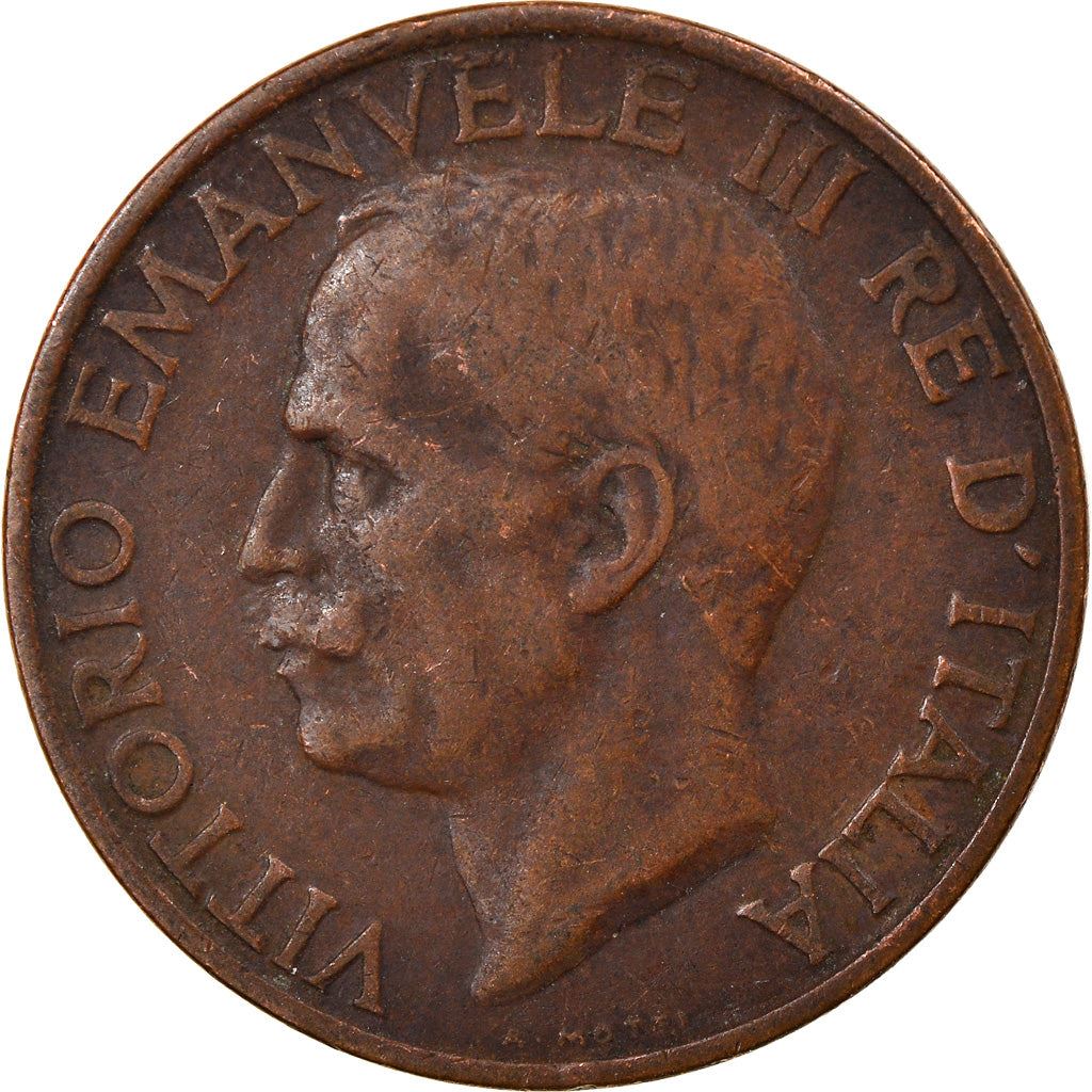 Italy Coin 10 Centesimi - Vittorio Emanuele III | honeybee | Flower | KM60 | 1919 - 1937