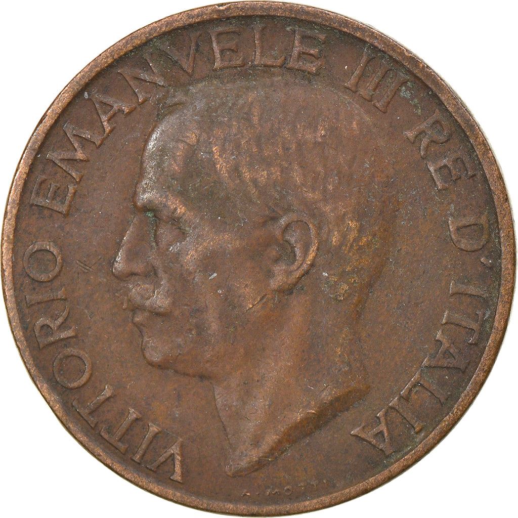 Italy Coin 10 Centesimi - Vittorio Emanuele III | honeybee | Flower | KM60 | 1919 - 1937