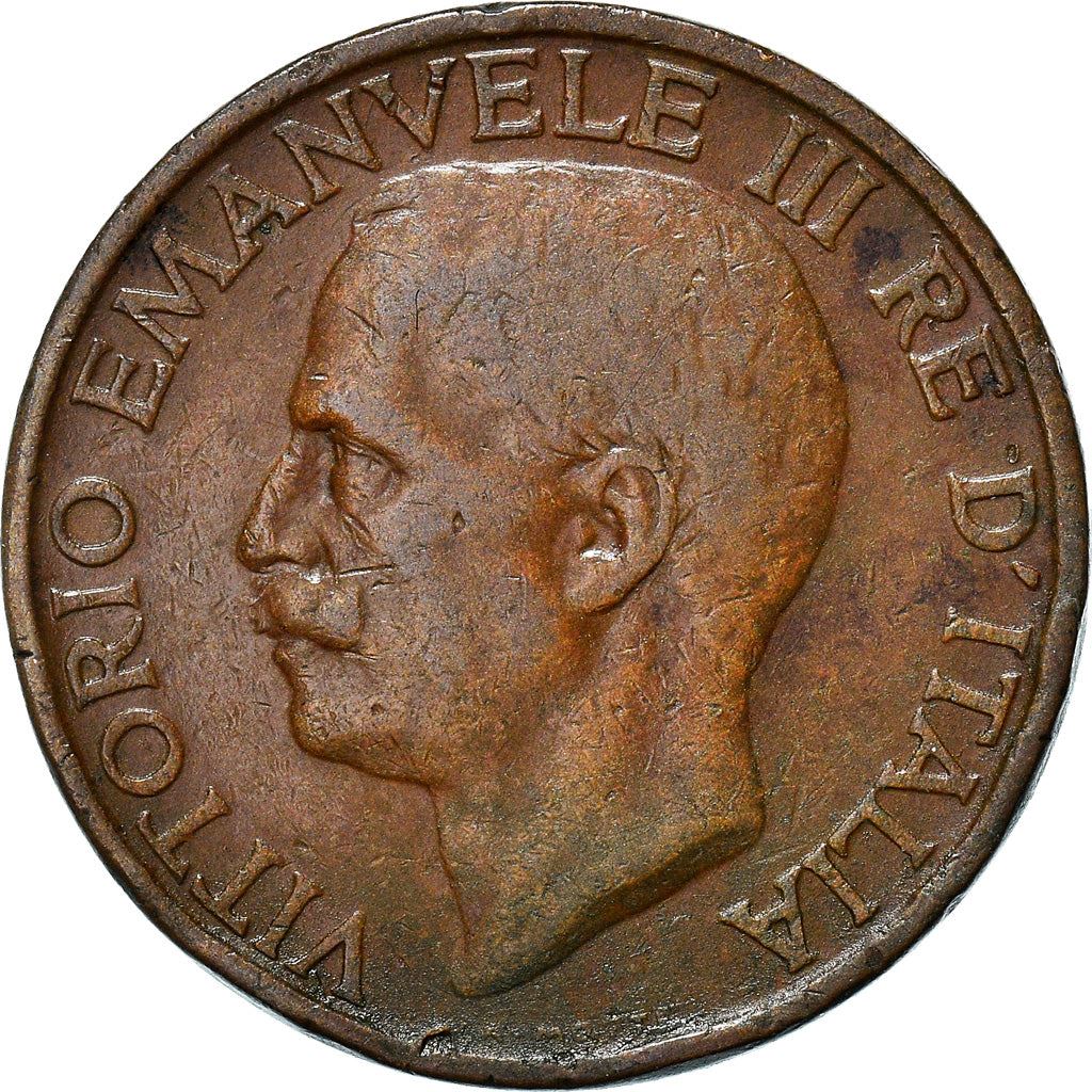 Italy Coin 10 Centesimi - Vittorio Emanuele III | honeybee | Flower | KM60 | 1919 - 1937