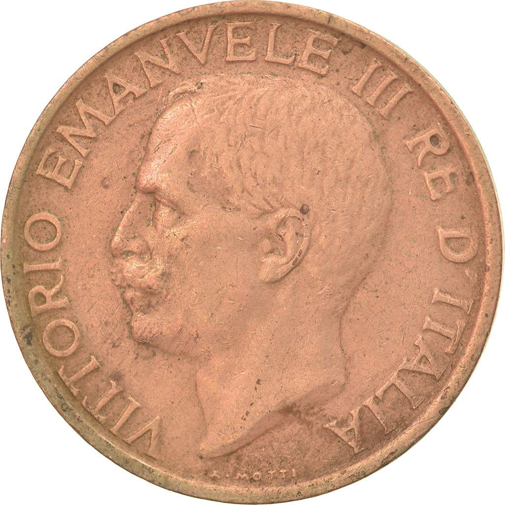 Italy Coin 10 Centesimi - Vittorio Emanuele III | honeybee | Flower | KM60 | 1919 - 1937