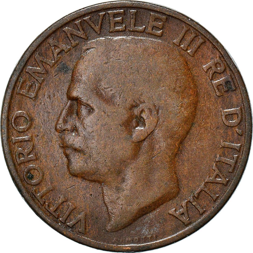 Italy Coin 10 Centesimi - Vittorio Emanuele III | honeybee | Flower | KM60 | 1919 - 1937