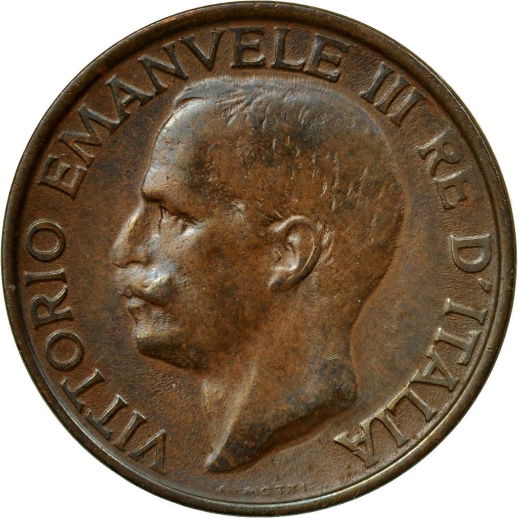 Italy Coin 10 Centesimi - Vittorio Emanuele III | honeybee | Flower | KM60 | 1919 - 1937