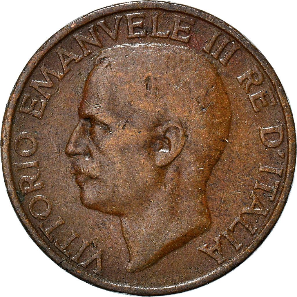 Italy Coin 10 Centesimi - Vittorio Emanuele III | honeybee | Flower | KM60 | 1919 - 1937