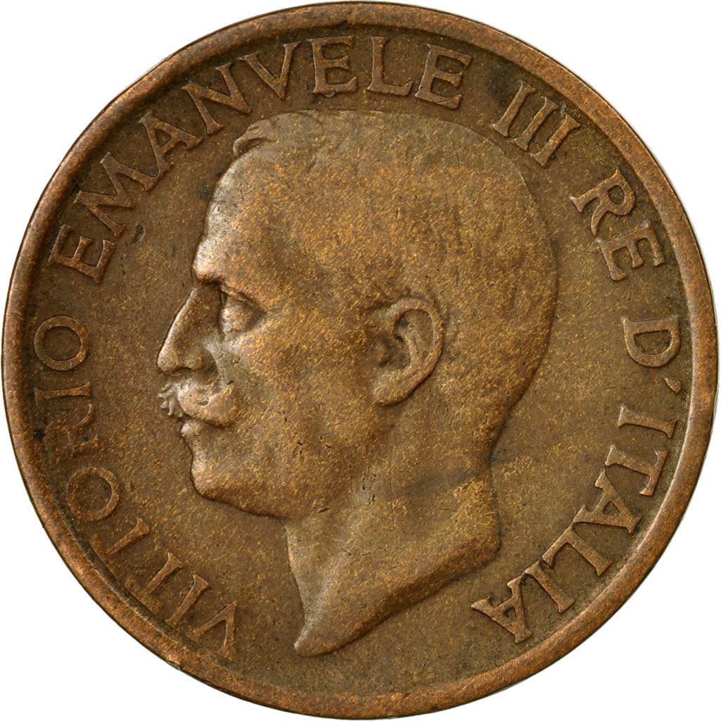 Italy Coin 10 Centesimi - Vittorio Emanuele III | honeybee | Flower | KM60 | 1919 - 1937