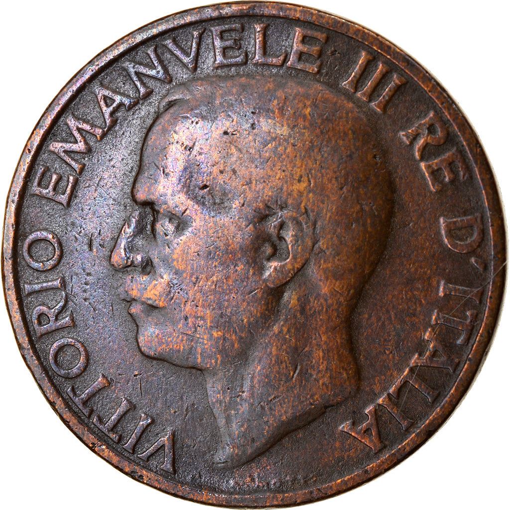 Italy Coin 10 Centesimi - Vittorio Emanuele III | honeybee | Flower | KM60 | 1919 - 1937