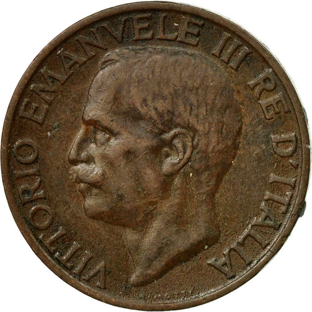 Italy Coin 10 Centesimi - Vittorio Emanuele III | honeybee | Flower | KM60 | 1919 - 1937