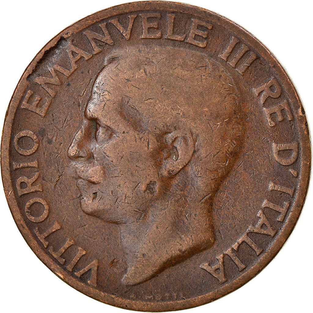 Italy Coin 10 Centesimi - Vittorio Emanuele III | honeybee | Flower | KM60 | 1919 - 1937