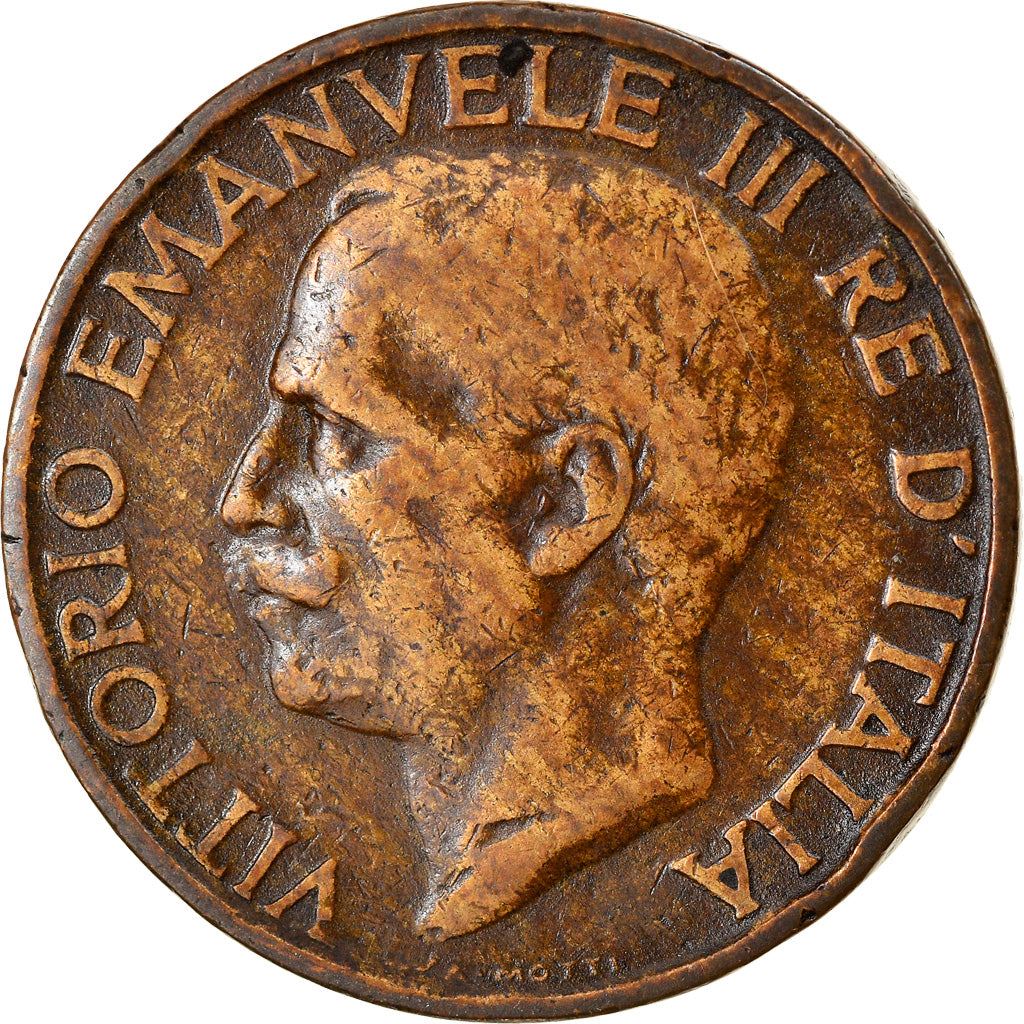 Italy Coin 10 Centesimi - Vittorio Emanuele III | honeybee | Flower | KM60 | 1919 - 1937