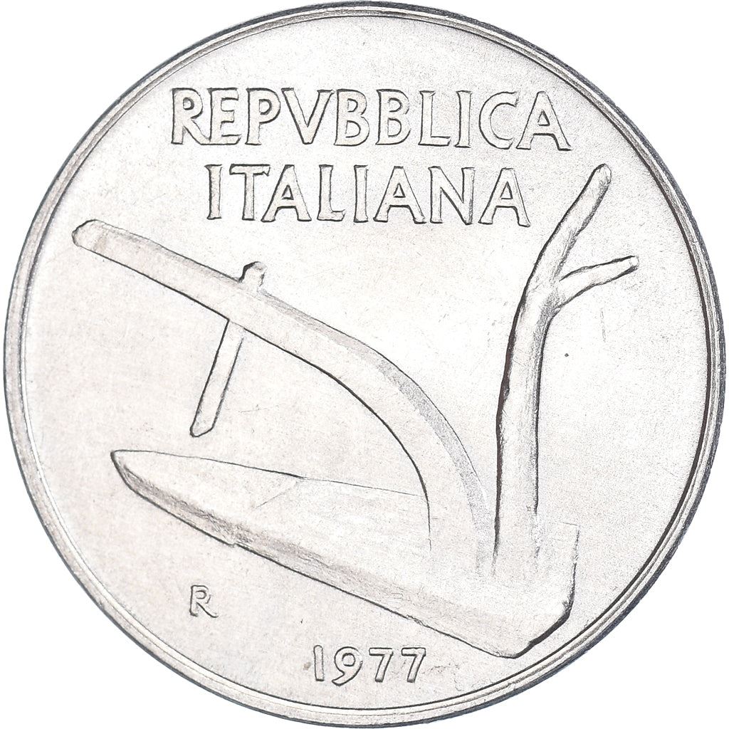 Italy Coin 10 Lire | Plough | Ears of Wheat | KM93 | 1951 - 2001