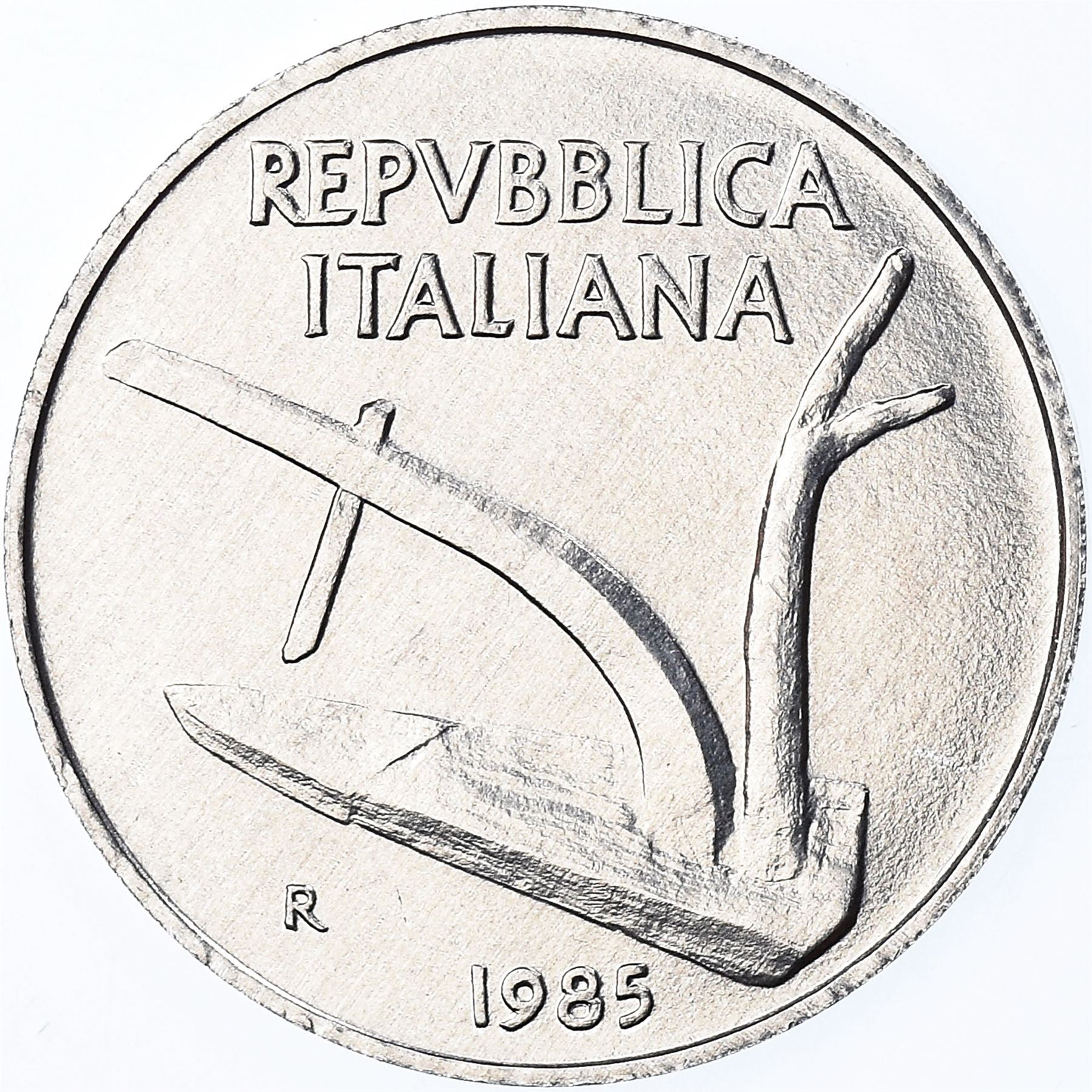 Italy Coin 10 Lire | Plough | Ears of Wheat | KM93 | 1951 - 2001