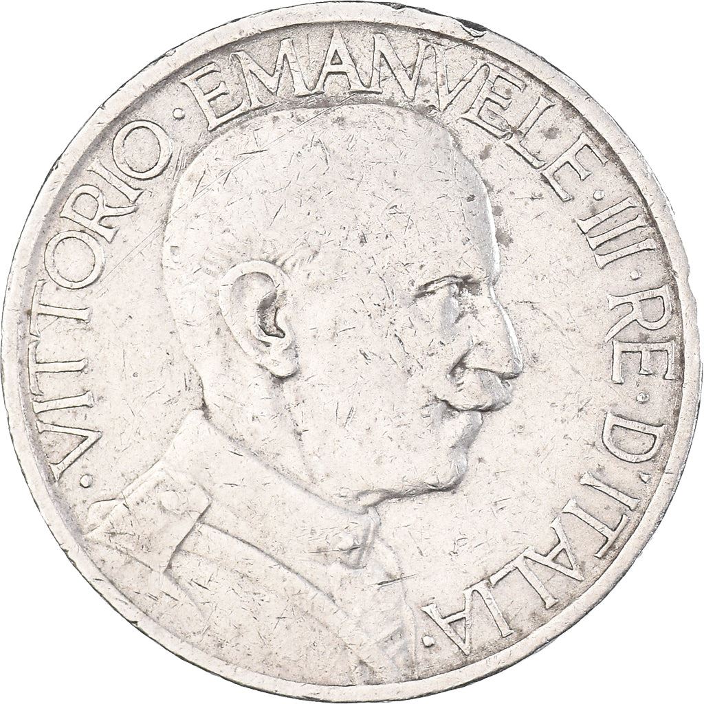 Italy Coin 2 Lire - Vittorio Emanuele III Buono | Axe | Lions Head | KM63 | 1923 - 1935