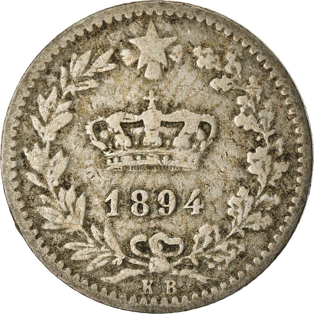 Italy Coin 20 Centesimi - Umberto I | Star of Italy | Oak Branch | KM28.1 | 1894 - 1895