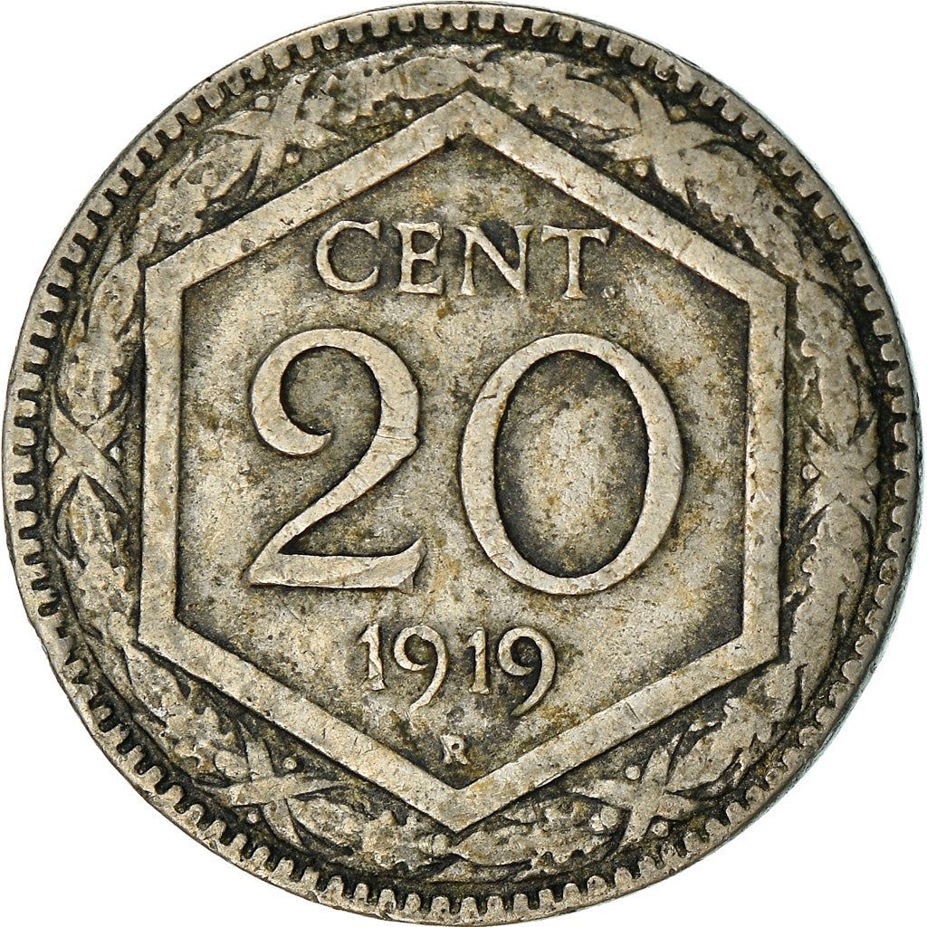 Italy Coin 20 Centesimi - Vittorio Emanuele III | Libertus | Flaming Torch | KM44 | 1908 - 1935