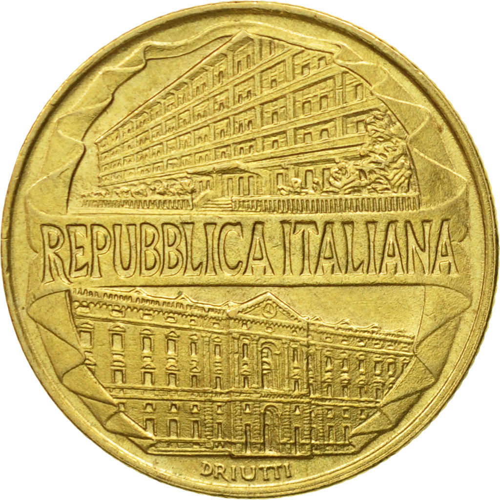 Italy Coin 200 Lire Academy of "Guardia di Finanza" | Caserta | Sword | KM184 | 1996