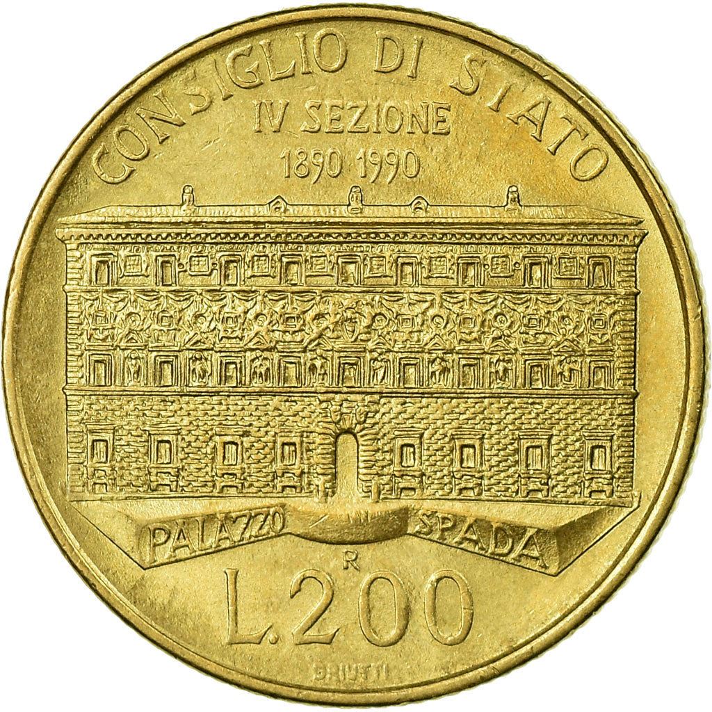 Italy Coin 200 Lire Palazzo Spada | Libertine | Palazzo Spada | KM135 | 1990