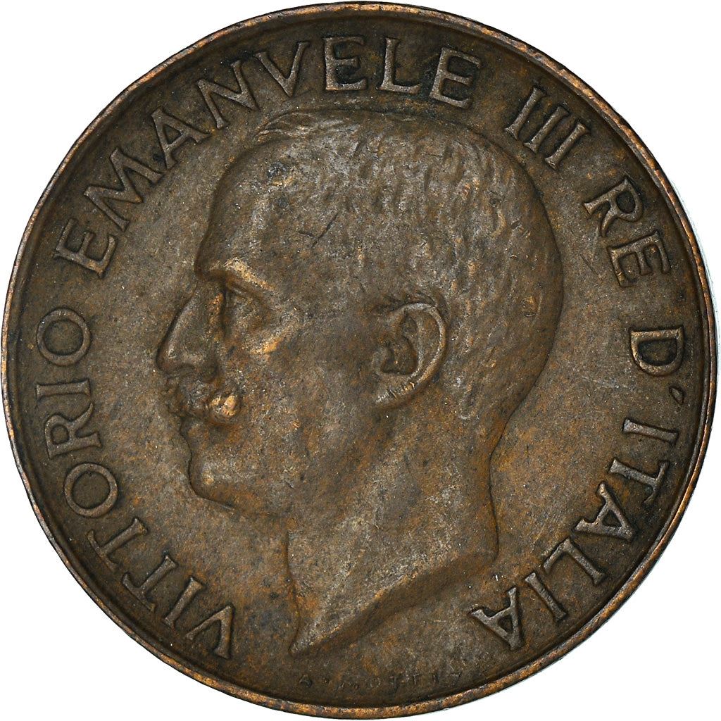 Italy Coin 5 Centesimi - Vittorio Emanuele III | Ear of Wheat | KM59 | 1919 - 1937