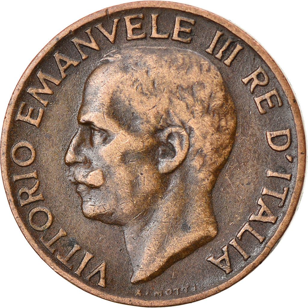 Italy Coin 5 Centesimi - Vittorio Emanuele III | Ear of Wheat | KM59 | 1919 - 1937