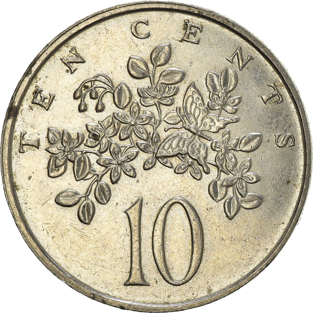 Jamaica | 10 Cents Coin | Butterfly | Km:47 | 1969 - 1989