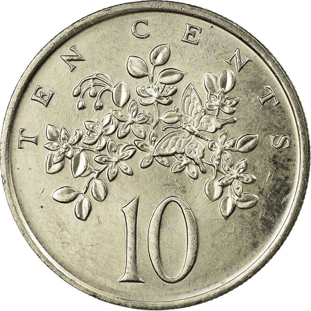 Jamaica | 10 Cents Coin | Butterfly | Km:47 | 1969 - 1989