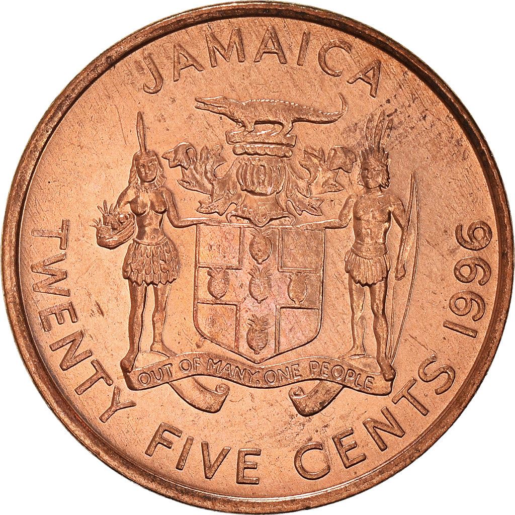 Jamaica | 25 Cents Coin | Marcus Garvey | Km:167 | 1995 - 2012