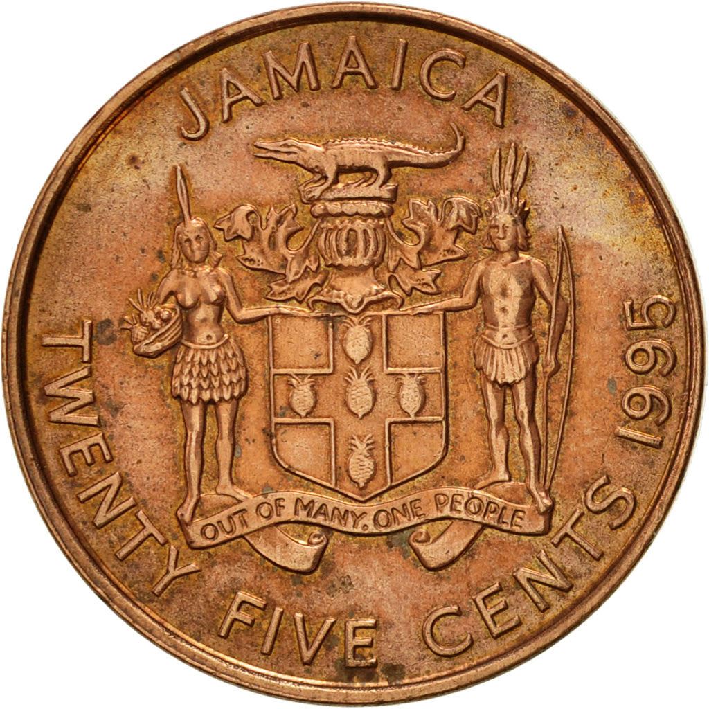 Jamaica | 25 Cents Coin | Marcus Garvey | Km:167 | 1995 - 2012