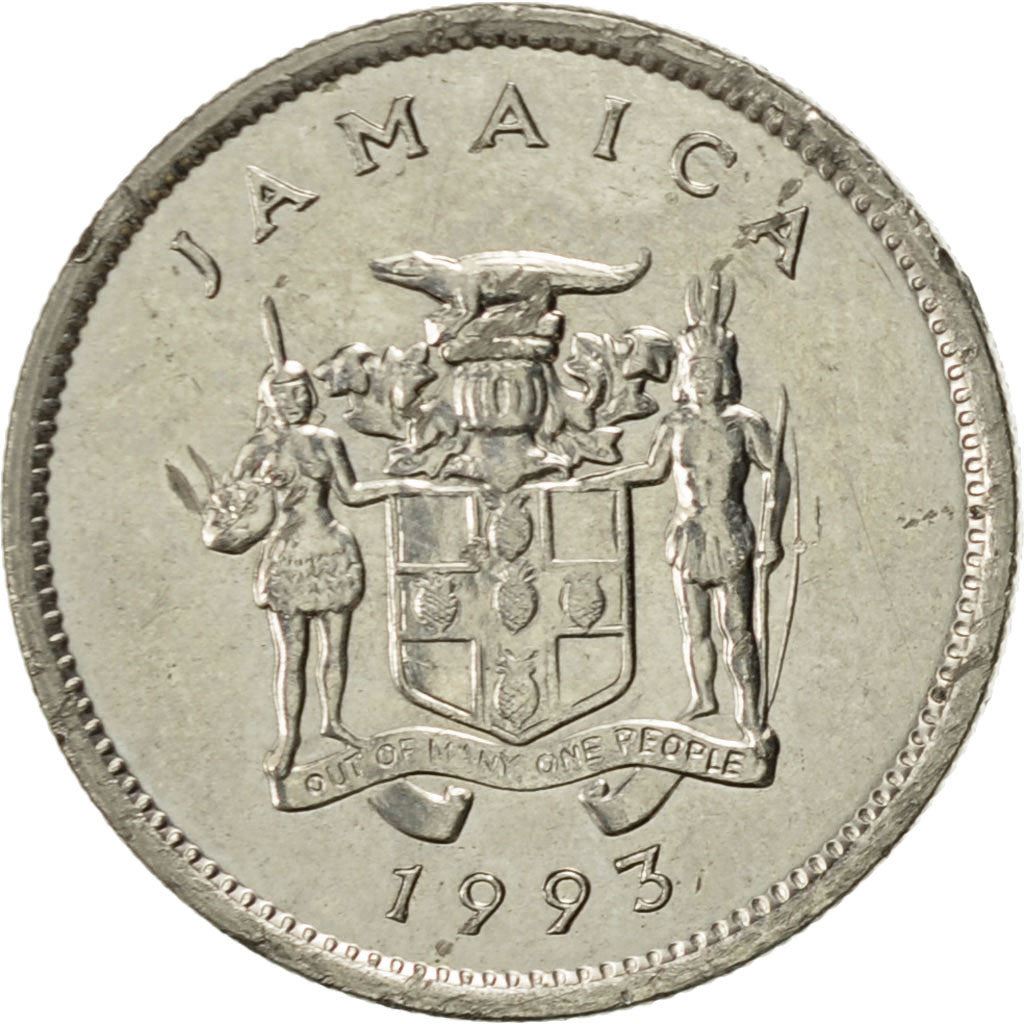 Jamaica | 5 Cents Coin | American crocodile | Km:46A | 1990 - 1993