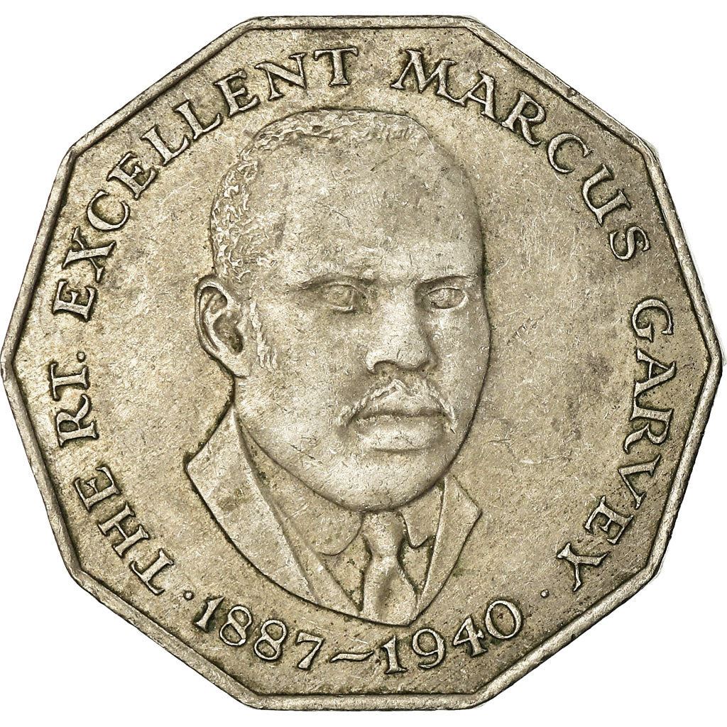 Jamaica | 50 Cents Coin | Marcus Garvey | Km:65 | 1975 - 1990