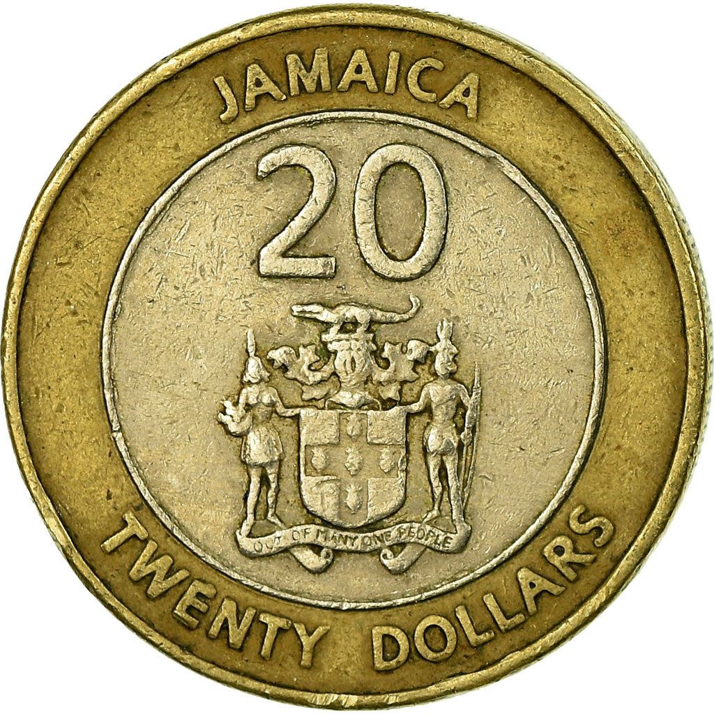 Jamaica Coin | 20 Dollars Coin | Marcus Garvey | KM182 | 2000 - 2008