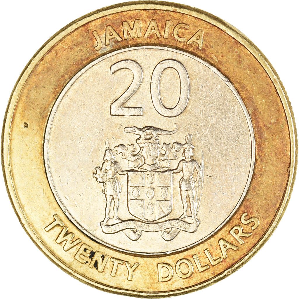 Jamaica Coin | 20 Dollars Coin | Marcus Garvey | KM182 | 2000 - 2008