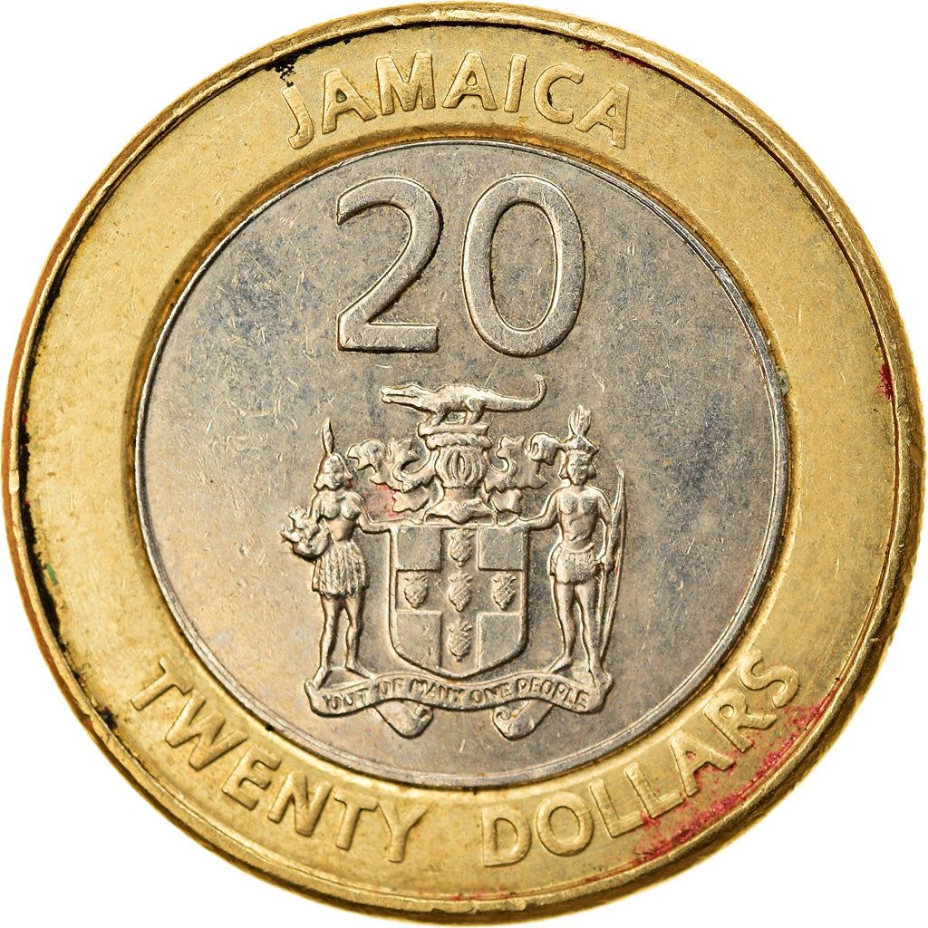 Jamaica Coin | 20 Dollars Coin | Marcus Garvey | KM182 | 2000 - 2008