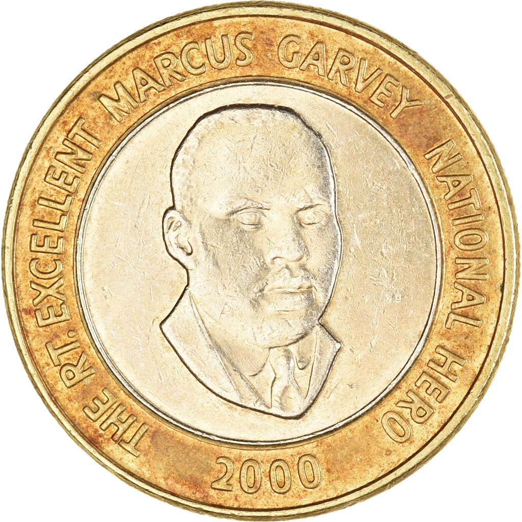 Jamaica Coin | 20 Dollars Coin | Marcus Garvey | KM182 | 2000 - 2008