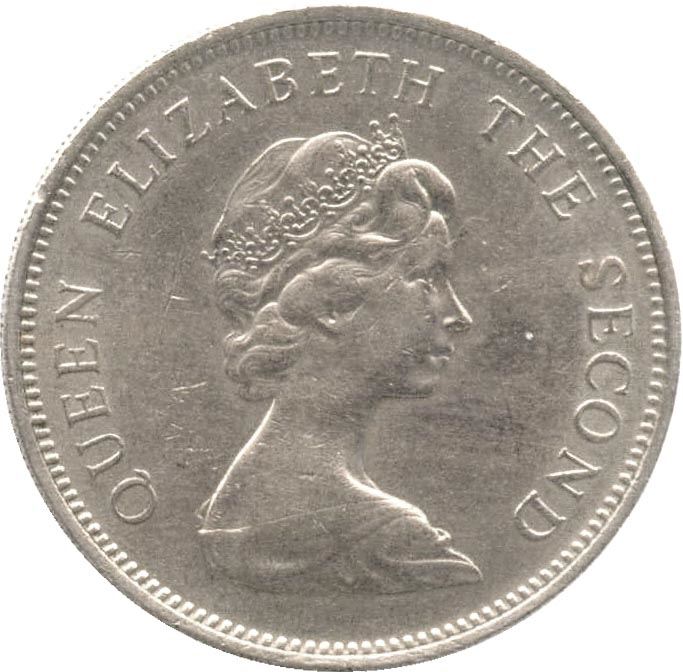 Jersey Coin Islander 10 New Pence | Queen Elizabeth II | Lions | Shield | KM33 | 1968 - 1980