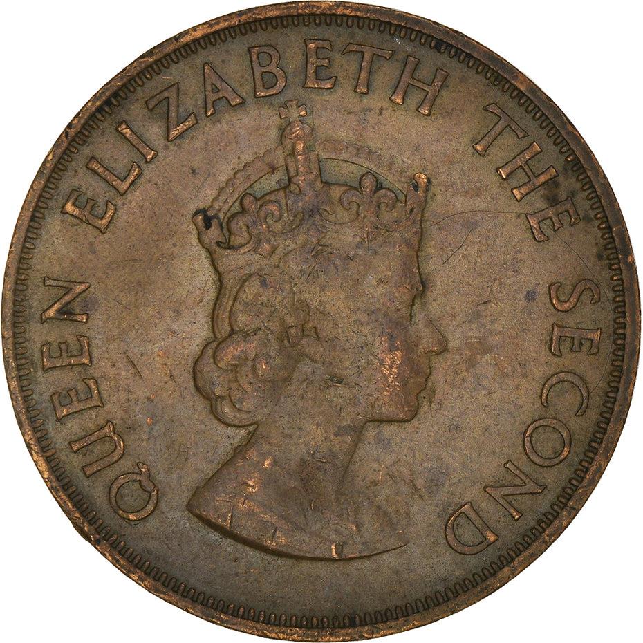 Jersey Coin Islander 1/12 Shilling | Queen Elizabeth II | Lions | Shield | KM23 | 1960