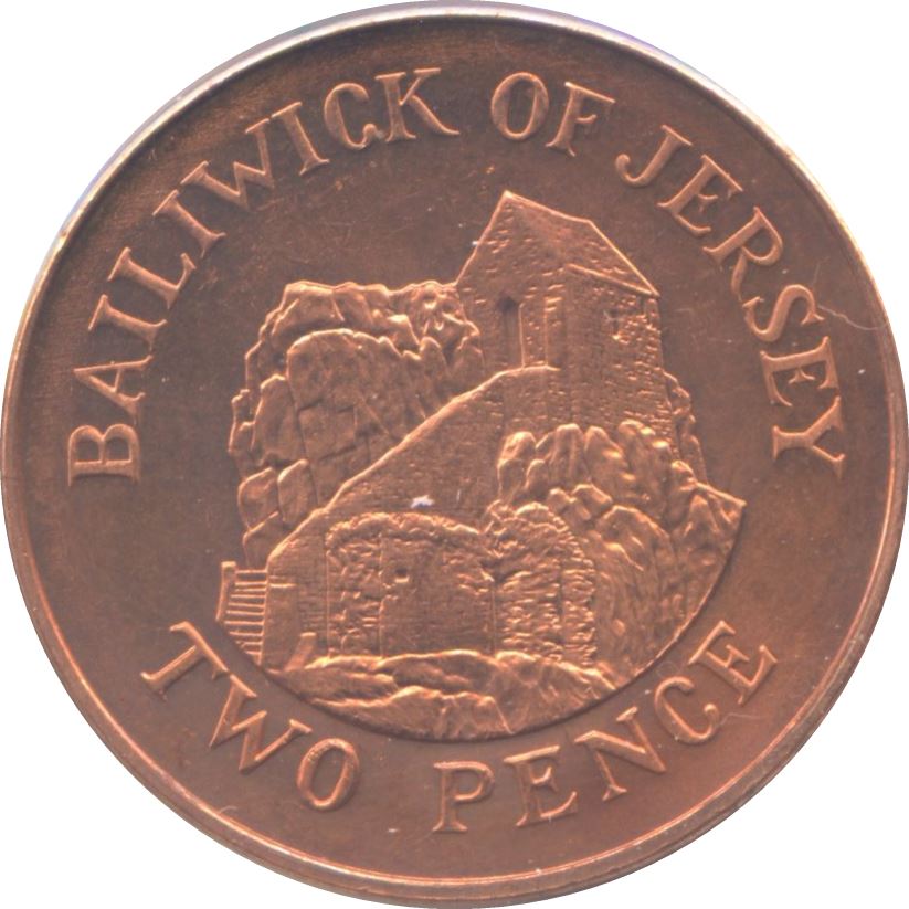 Jersey Coin Islander 2 Pence | Queen Elizabeth II | Saint Helier | KM104 | 1998 - 2016