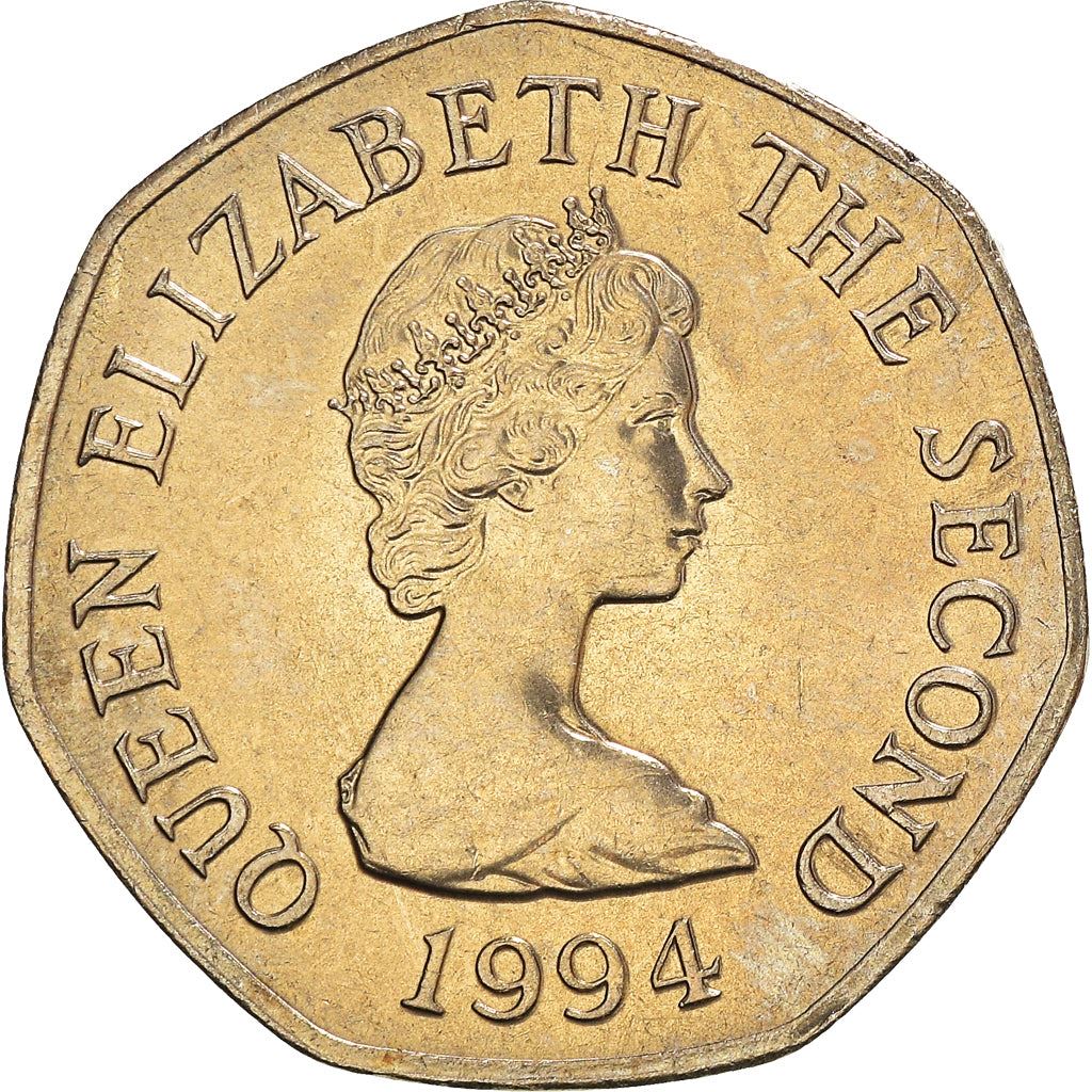 Jersey Coin Islander 20 Pence | Queen Elizabeth II | Corbière Lighthouse | Tiara | KM66 | 1983 - 1997