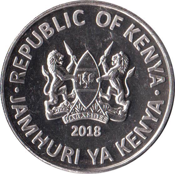 Kenya 1 Shilling Giraffe Coin | KM45 | 2018