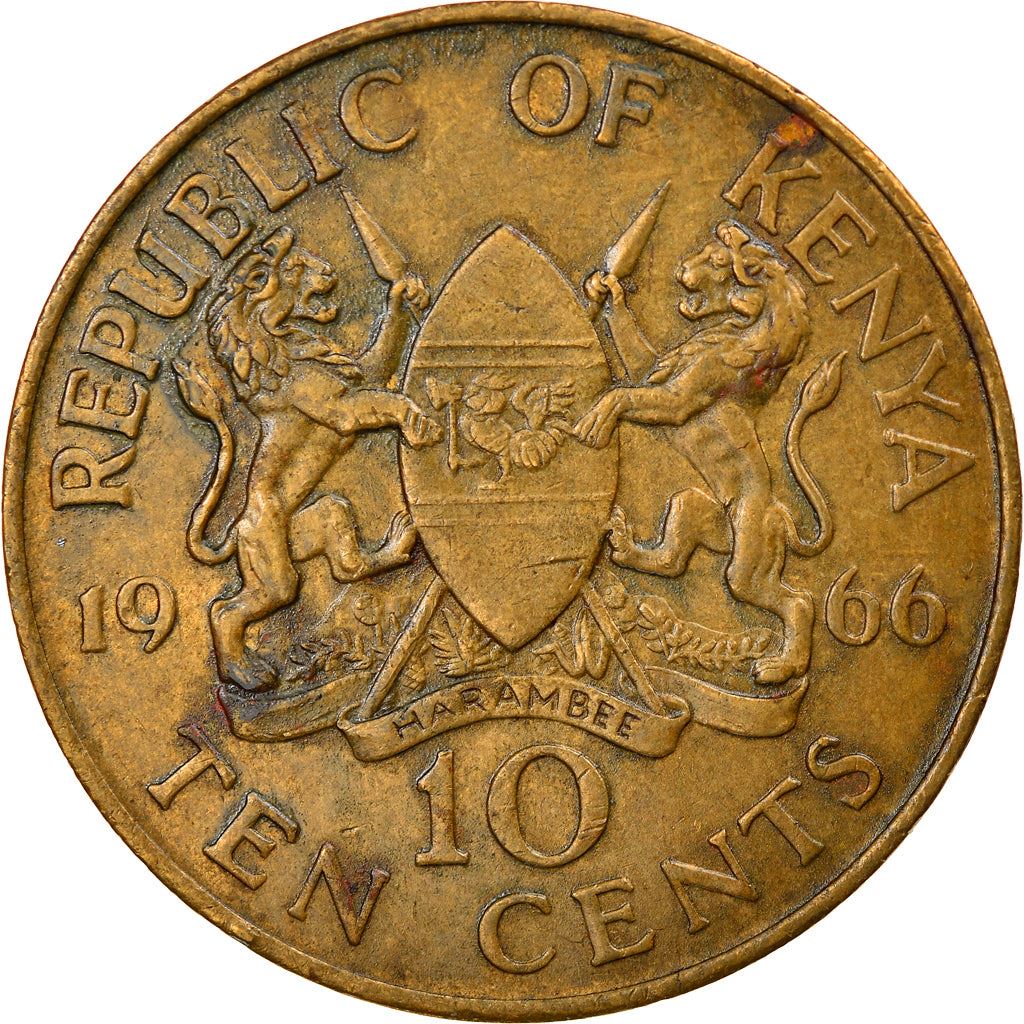 Kenya 10 Cents Coin | KM2 | 1966 - 1968