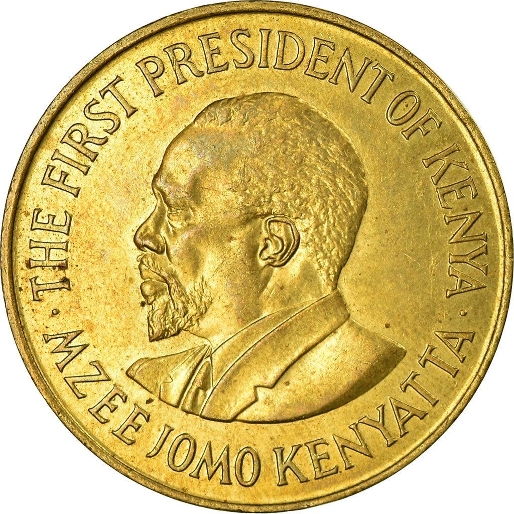 Kenya 10 Cents | Lions | Spears | East African Shield Coin | KM11 | 1969 - 1978